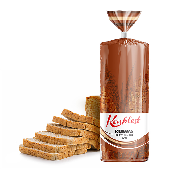 Kenblest Kubwa Brown Sliced CT 400g Pack Bread