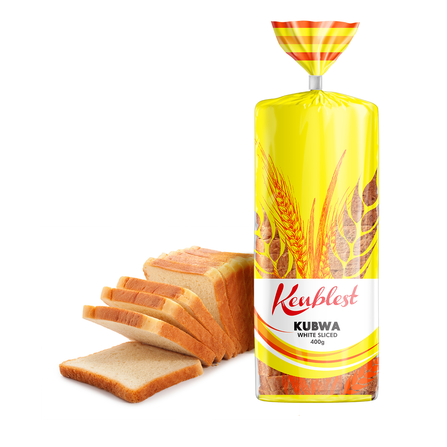 Kenblest Kubwa White Sliced 400g Pack Bread